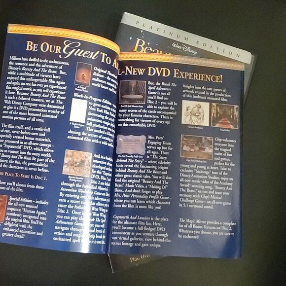 Walt Disney's Beauty and the Beast Special Edition platnium edition two … - Picture 6 of 10